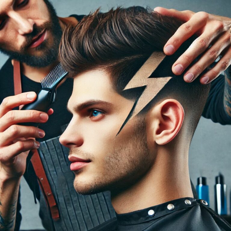 Ideias sobre Design de Risco no Cabelo Masculino - Fonte: freepik.com